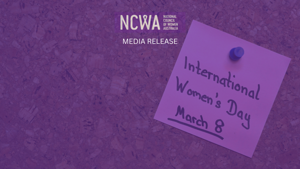 Media Release: National Council of Women Australia International Women’s Day 2026 – Balance the Scales