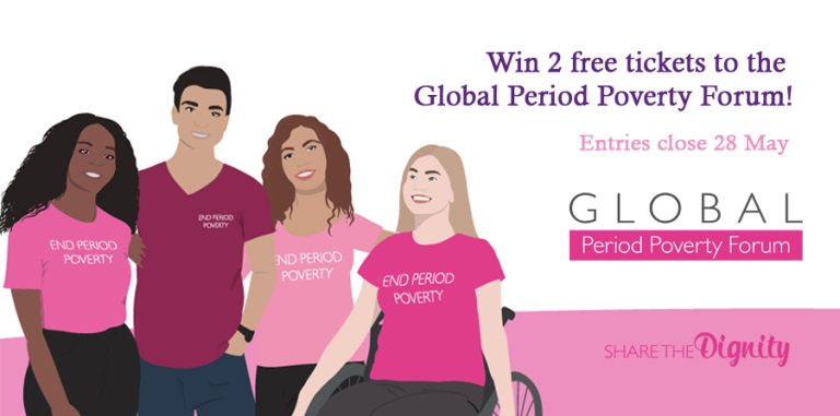 Win 2 free tickets to the Share The Dignity Global Period Poverty Forum!